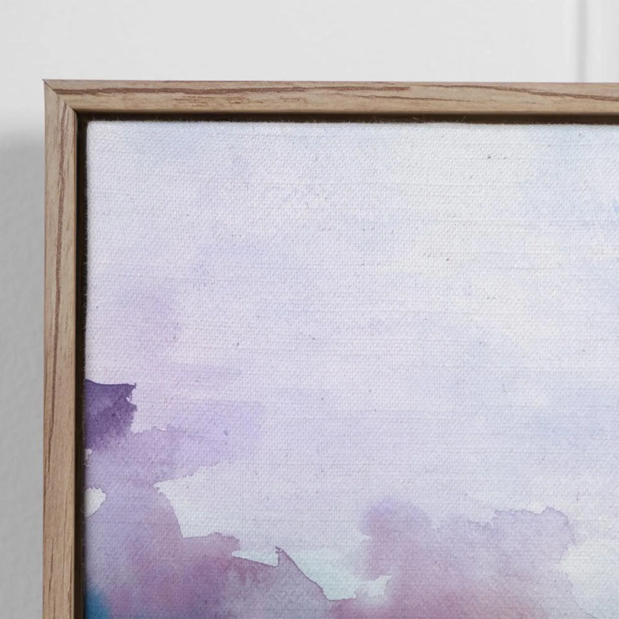 Maree Iris Framed Canvas - Stone