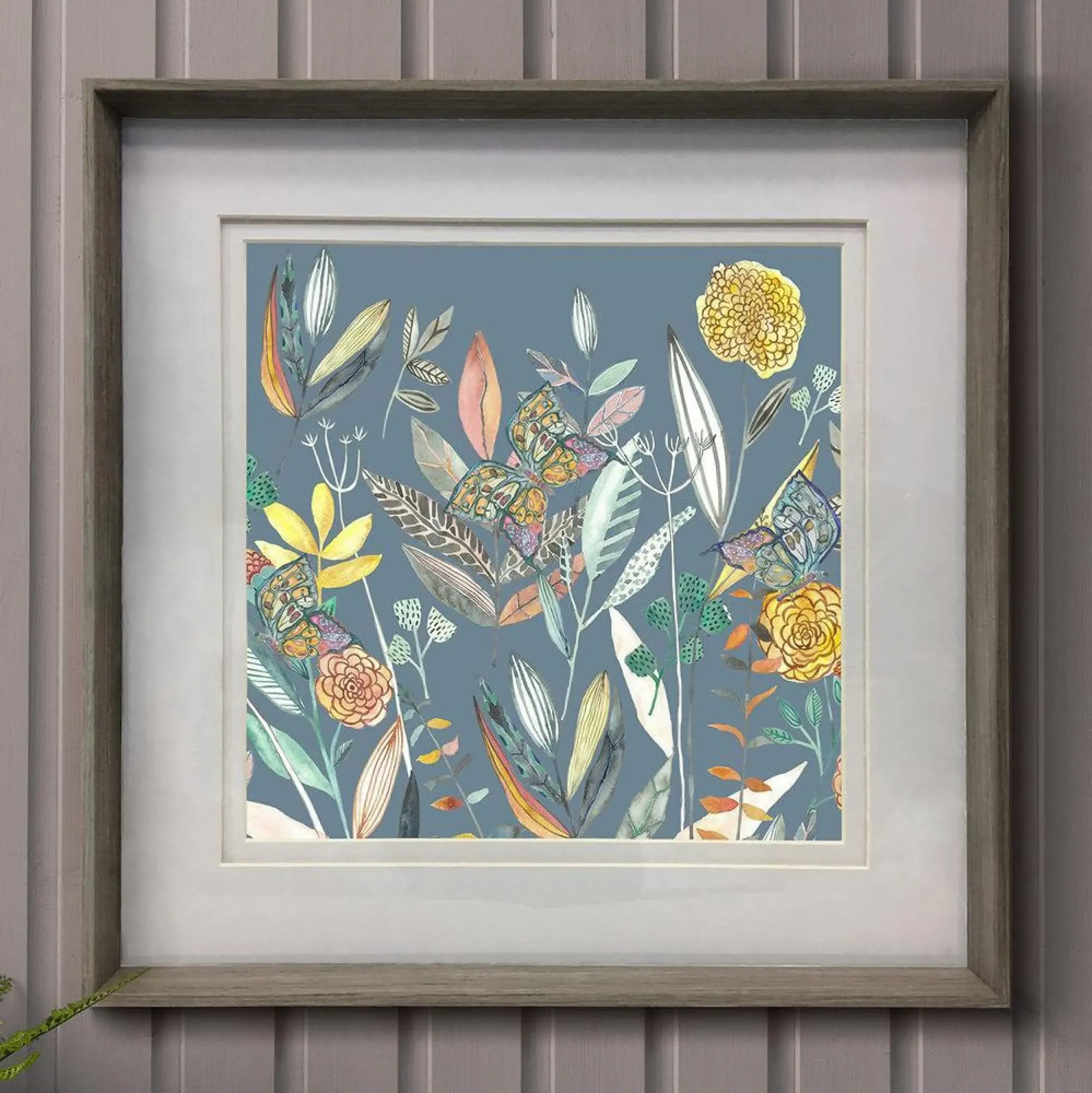 Orchard Framed Print - Nut and Twilight