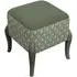 Ralf Printed Footstool - Sage