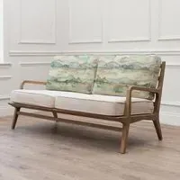 Russet Shores Idris 2-Seater Sofa - Green, Linen