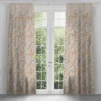 Saiyuri Printed Pencil Pleat Curtains - Peridot