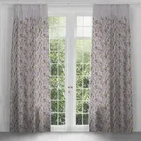 Saroma Pencil Pleat Curtains - Ironstone