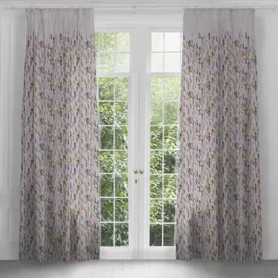 Saroma Pencil Pleat Curtains - Ironstone image