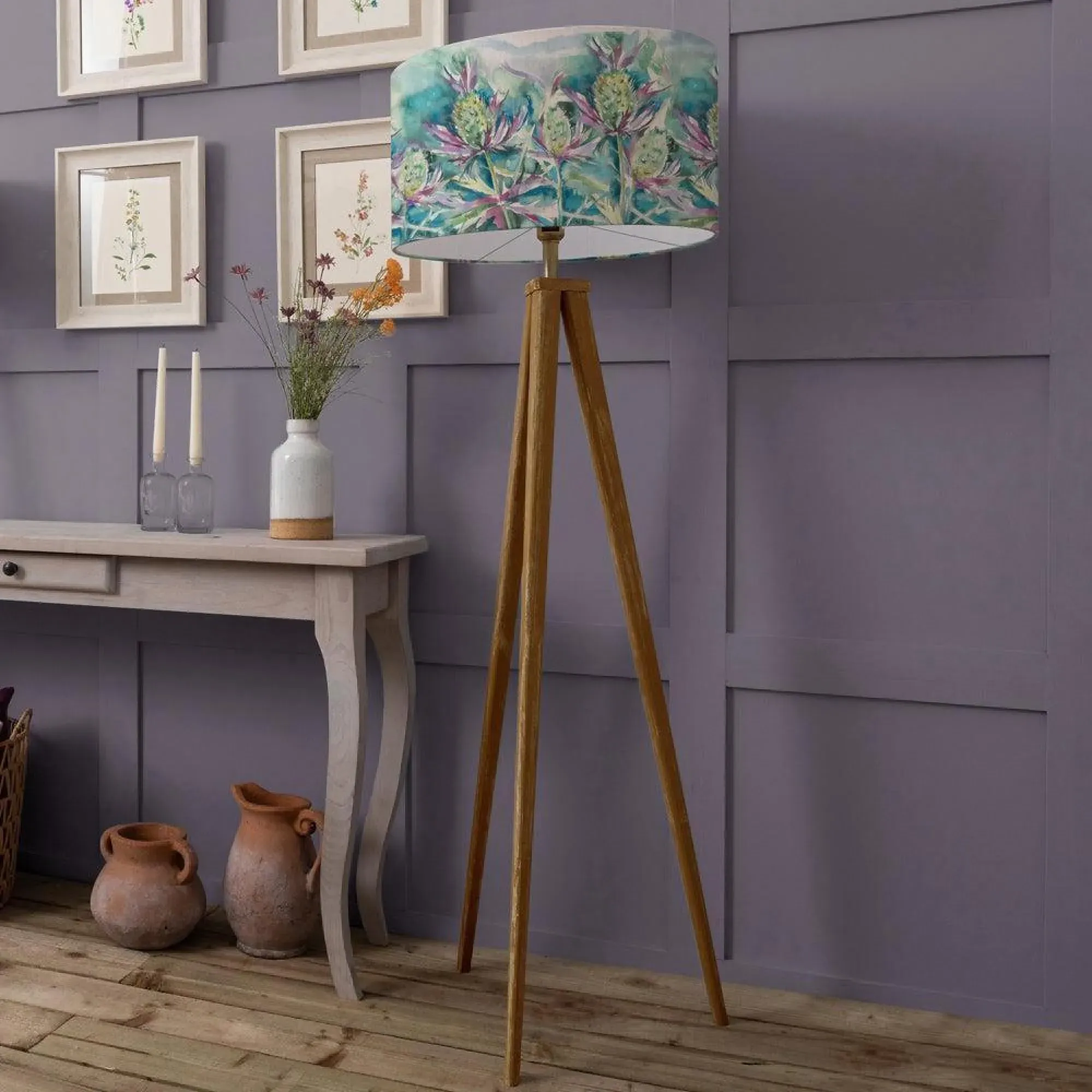 Sea Thistle Eva Aratus Floor Lamp - Nut