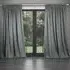 Sitara Embroidered Pencil Pleat Curtains - Lead