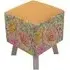 Toby Printed Footstool - Idalia Duck Egg