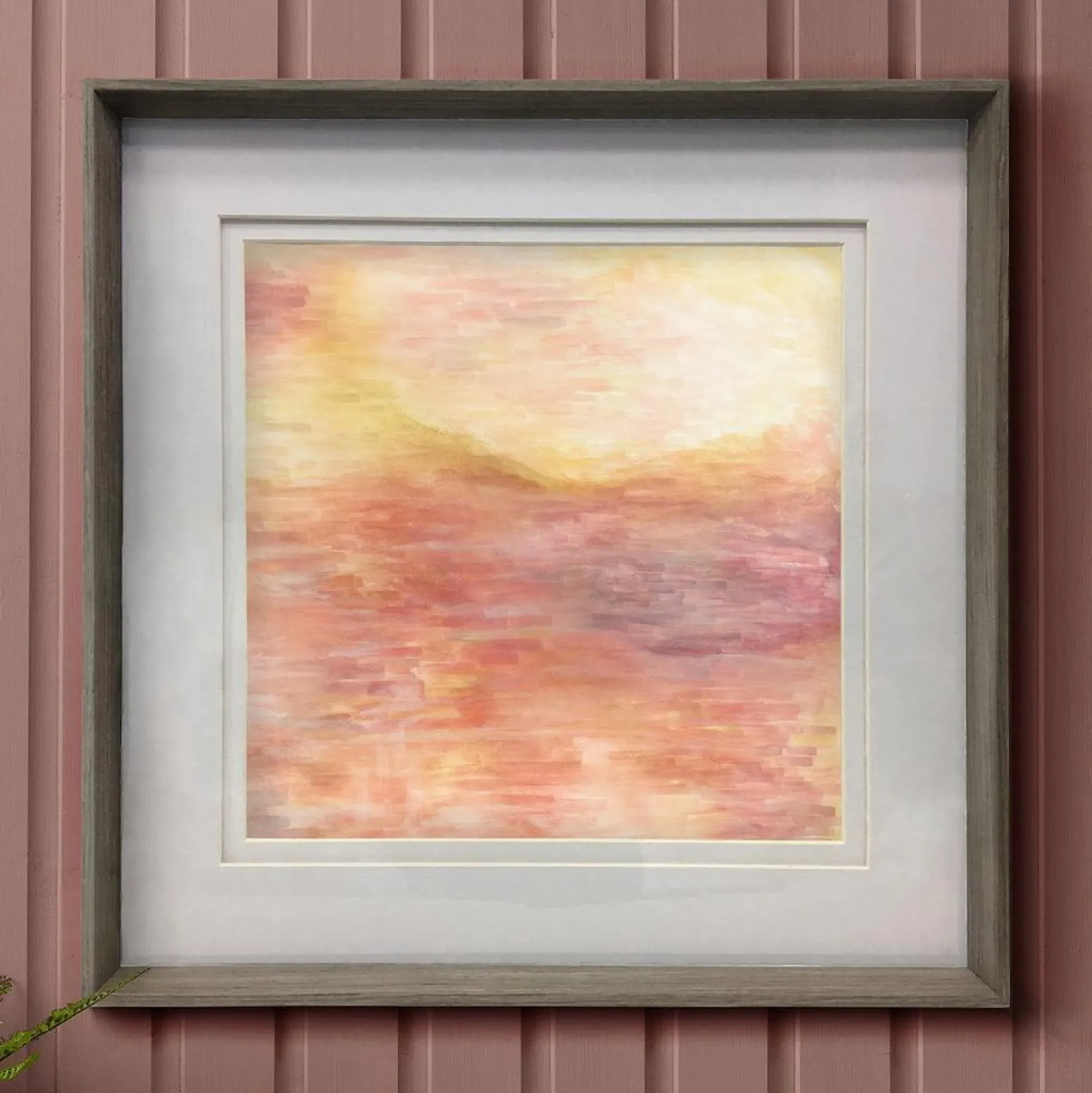 Tulla Framed Print - Nut and Saffron