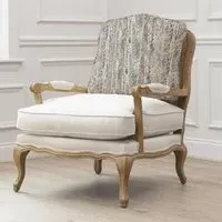 Whimsical Oak Willow Tale Florence Armchair - Beige
