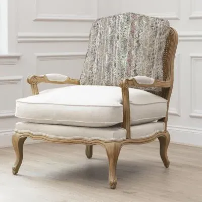 Whimsical Oak Willow Tale Florence Armchair - Beige