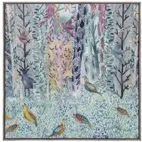 Whimsical Tale Framed Canvas - Stone