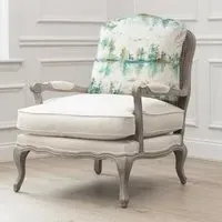 Wilderness Stone and Topaz Printed Florence Armchair - Green