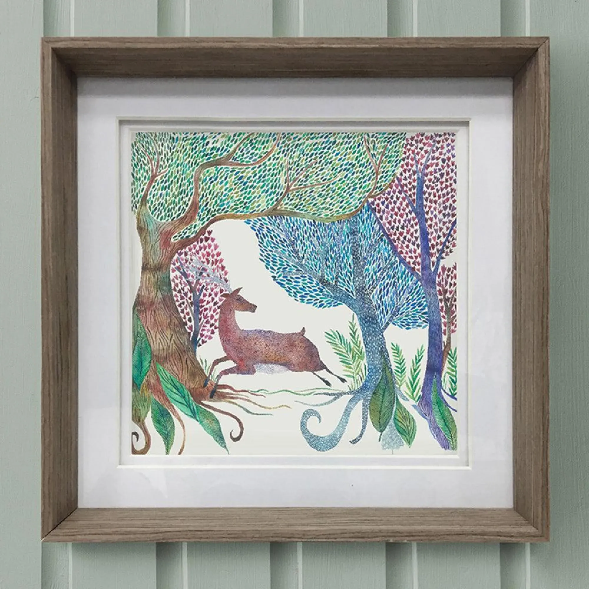 Willow Woods Framed Print - Nut