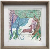Willow Woods Framed Print - Nut