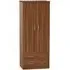 Avon 2 Door 2 Drawer Wardrobe - Noche Walnut