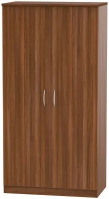 Avon 2 Door Wardrobe - Walnut Effect