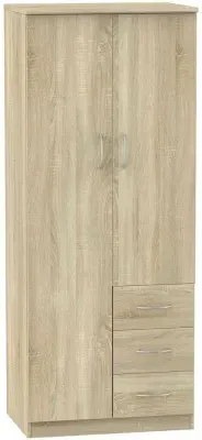 Avon 2 Door Wardrobe with 3 Drawers - Bardolino image