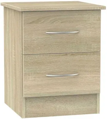 Avon 2 Drawer Bedside Cabinet - Bardolino, Particle Wood image