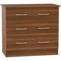 Avon 3 Drawer Chest - Walnut