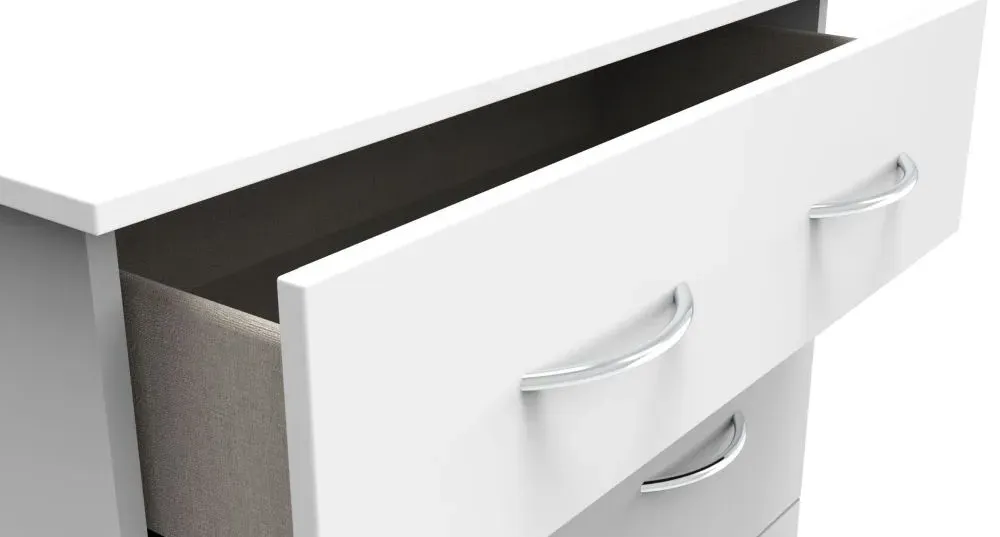 Avon 3 Drawer Deep Chest - White