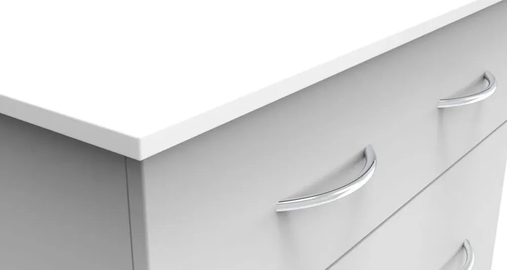 Avon 3 Drawer Deep Chest - White