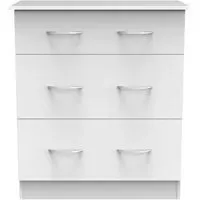 Avon 3 Drawer Deep Chest - White