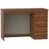 Avon 3 Drawer Desk - Noche Walnut