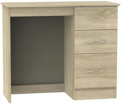 Avon 3 Drawer Single Dressing Table - Bardolino