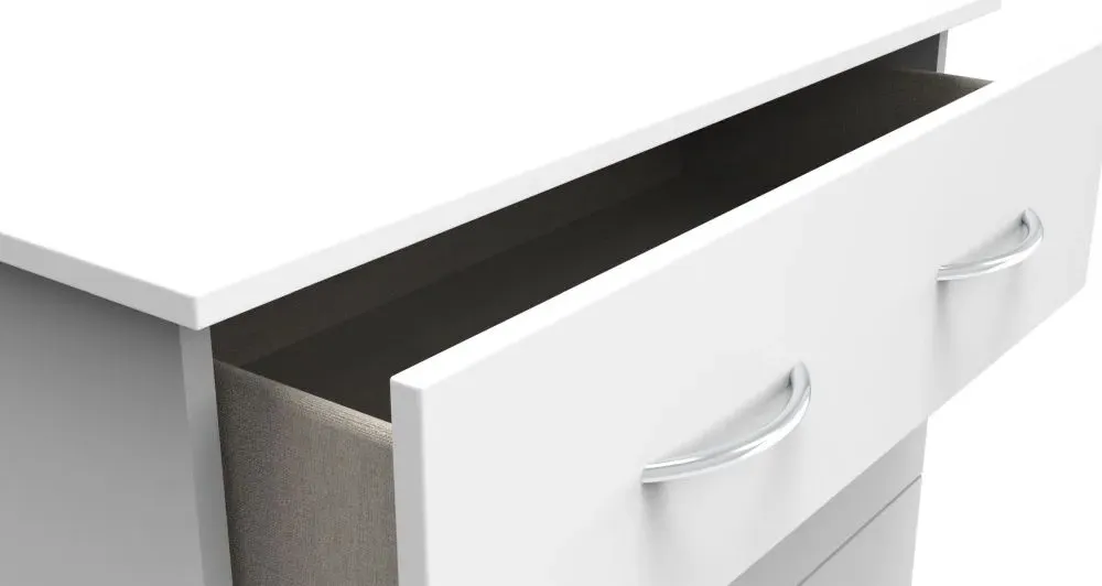 Avon 4 Drawer Chest - White