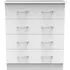 Avon 4 Drawer Chest - White