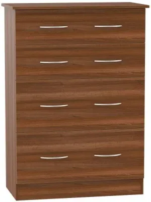 Avon 4 Drawer Deep Chest - Noche Walnut