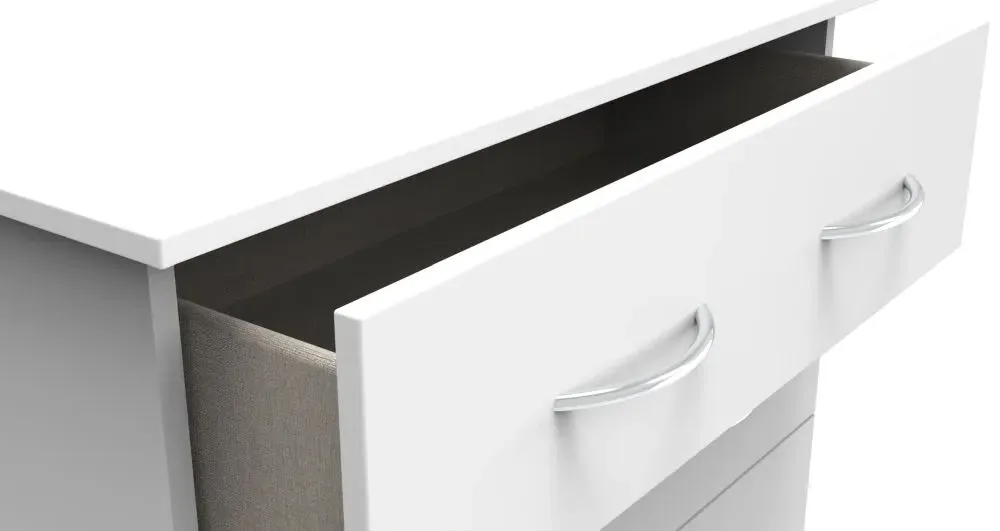 Avon 4 Drawer Deep Chest - White