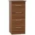 Avon 4 Drawer Narrow Chest - Noche Walnut
