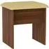 Avon Padded Dressing Stool - Noche Walnut