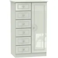 Balmoral 1 Door Midi Wardrobe - Cashmere