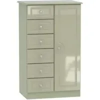 Balmoral 1 Door Midi Wardrobe - Mushroom