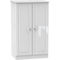 Balmoral 2 Door Midi Wardrobe - White
