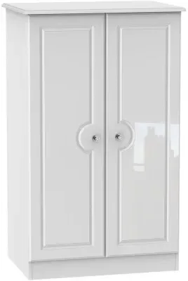 Balmoral 2 Door Midi Wardrobe - White image