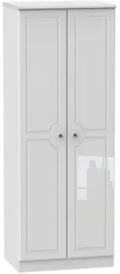 Balmoral 2 Door Tall Wardrobe - White image