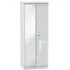 Balmoral 2 Door Tall Wardrobe with Mirror - White