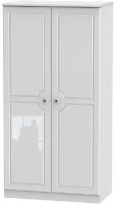 Balmoral 2 Door Wardrobe - High Gloss White