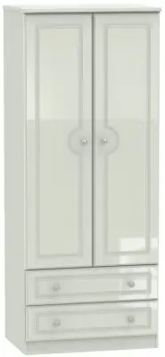 Balmoral 2 Door Wardrobe with Drawers - Cashmere image