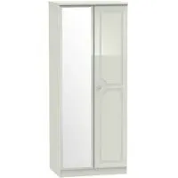 Balmoral 2 Door Wardrobe with Mirror - Cashmere