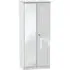 Balmoral 2 Door Wardrobe with Mirror - White