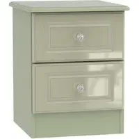Balmoral 2 Drawer Bedside Cabinet - Mushroom
