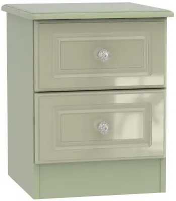 Balmoral 2 Drawer Bedside Cabinet - Mushroom