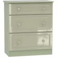 Balmoral 3 Drawer Deep Chest - Mushroom
