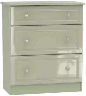 Balmoral 3 Drawer Deep Chest - Mushroom