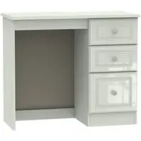 Balmoral 3 Drawer Single Pedestal Dressing Table - Cashmere