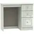 Balmoral 3 Drawer Single Pedestal Dressing Table - Cashmere