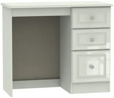 Balmoral 3 Drawer Single Pedestal Dressing Table - Cashmere